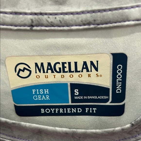 Magellan Outdoors Women's Gray and Purple Long Sleeve Top - Picture 2 of 4